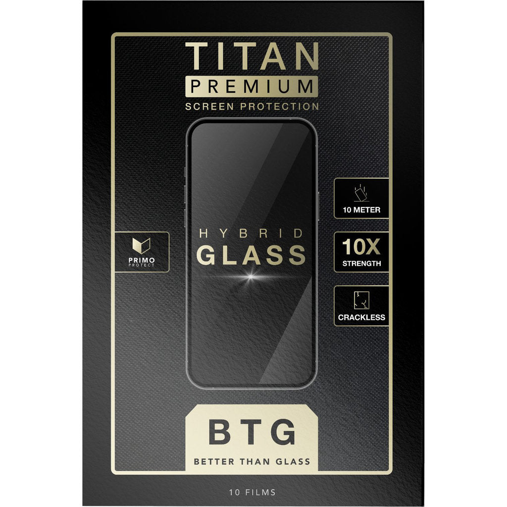 Primo Protect by Red Wolf  - Titan Hybrid Glass (BTG) Small up to 7 inch (10-pack)