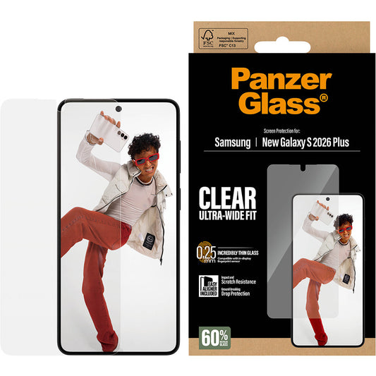 PanzerGlass Samsung Galaxy S26 Plus - Ultra-Wide Fit
