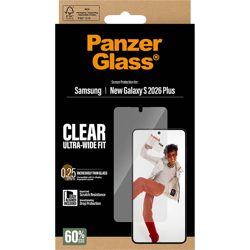 PanzerGlass Samsung Galaxy S26 Plus - Ultra-Wide Fit