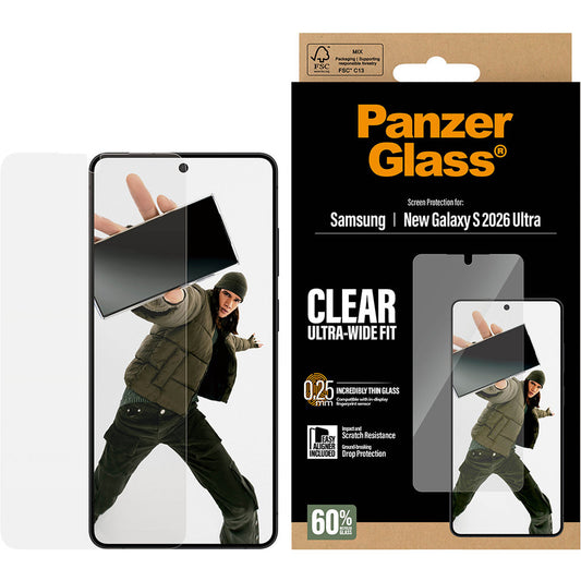 PanzerGlass Samsung Galaxy S26 Ultra - Ultra-Wide Fit