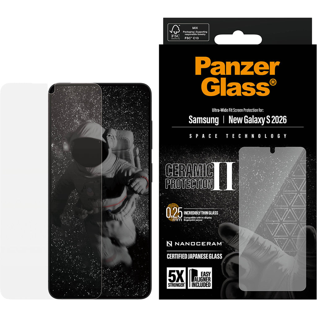 Panzerglass Ceramic Samsung Galaxy S26 - Ultra-Wide Fit
