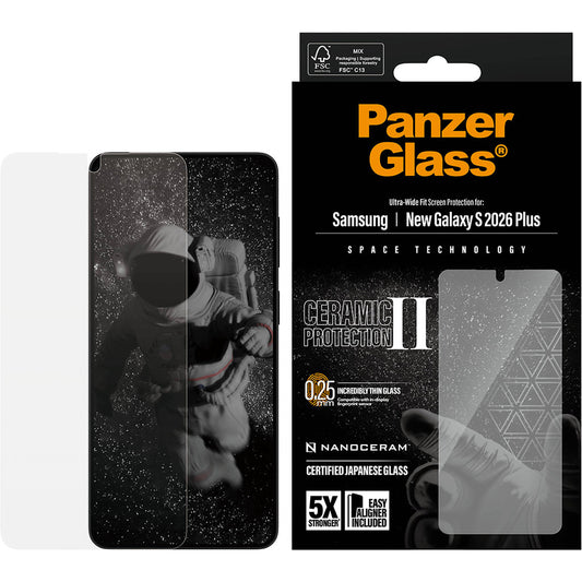 Panzerglass Ceramic Samsung Galaxy S26 Plus - Ultra-Wide Fit