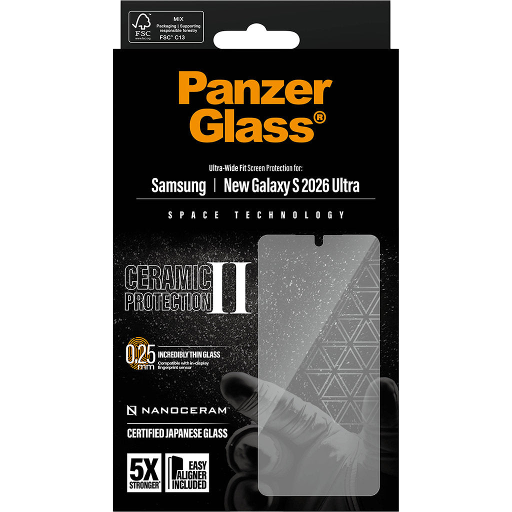 Panzerglass Ceramic Samsung Galaxy S26 Ultra - Ultra-Wide Fit