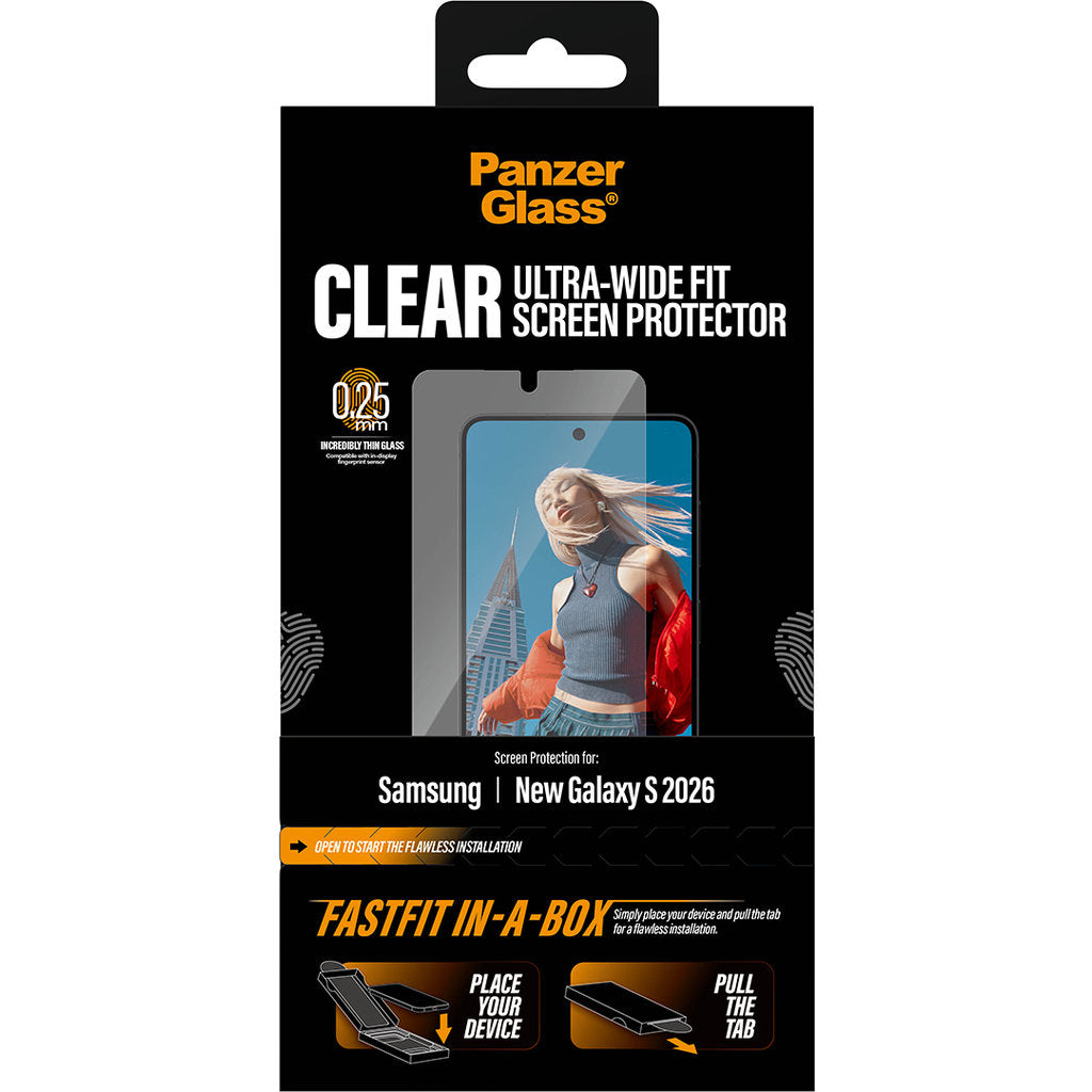 Panzerglass Samsung Galaxy S26 - Ultra-Wide Fit - FastFit