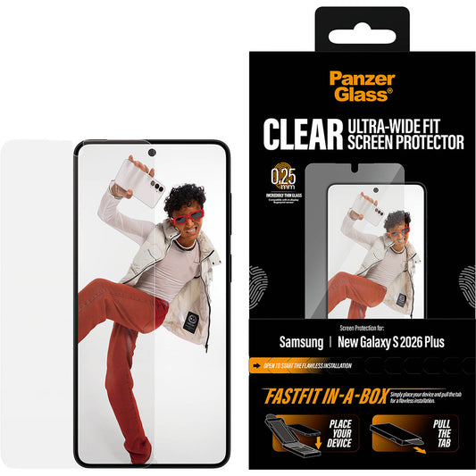 Panzerglass Samsung Galaxy S26 Plus - Ultra-Wide Fit - FastFit