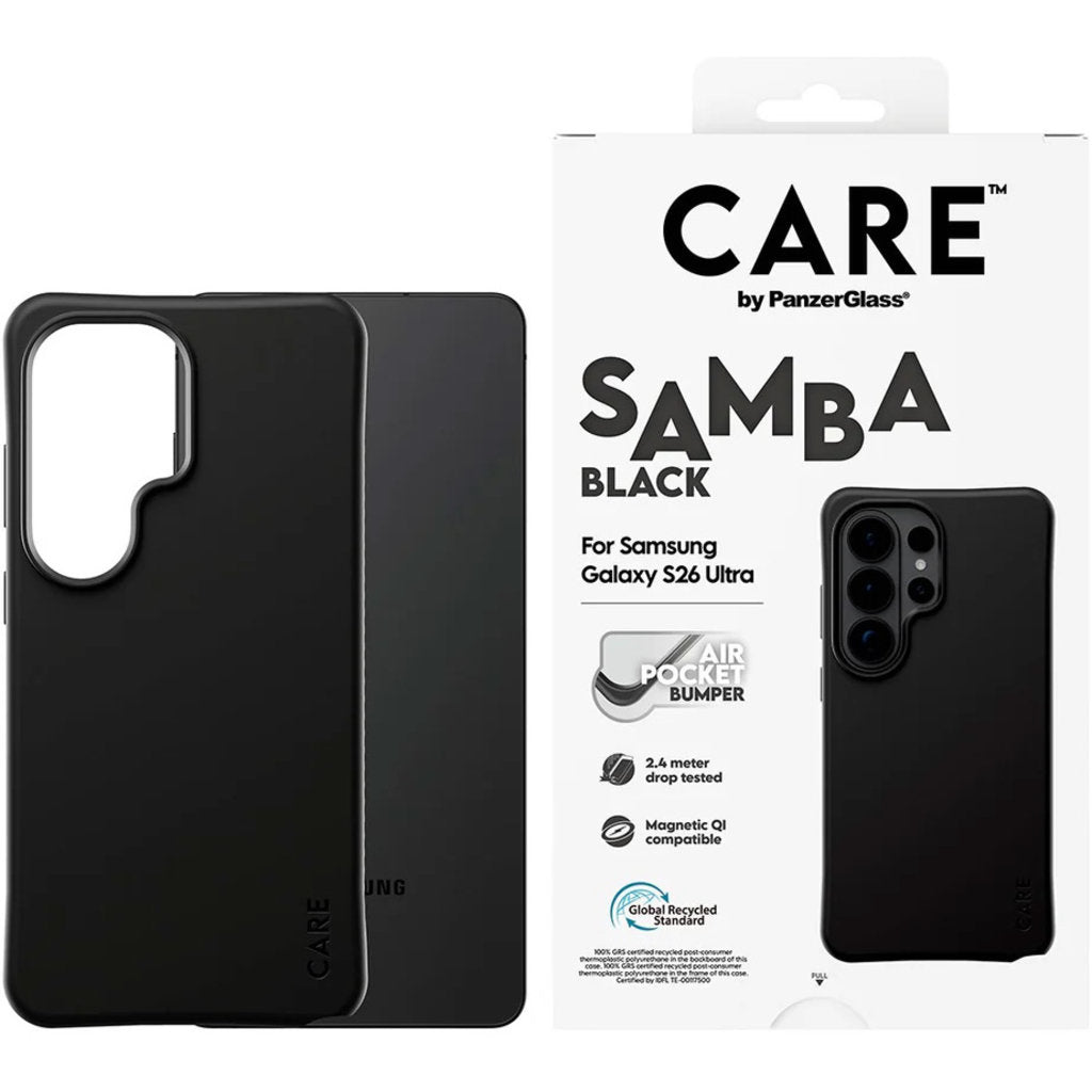 CARE by PanzerGlass Samba Case Black w. Qi Samsung Galaxy S26 Ultra