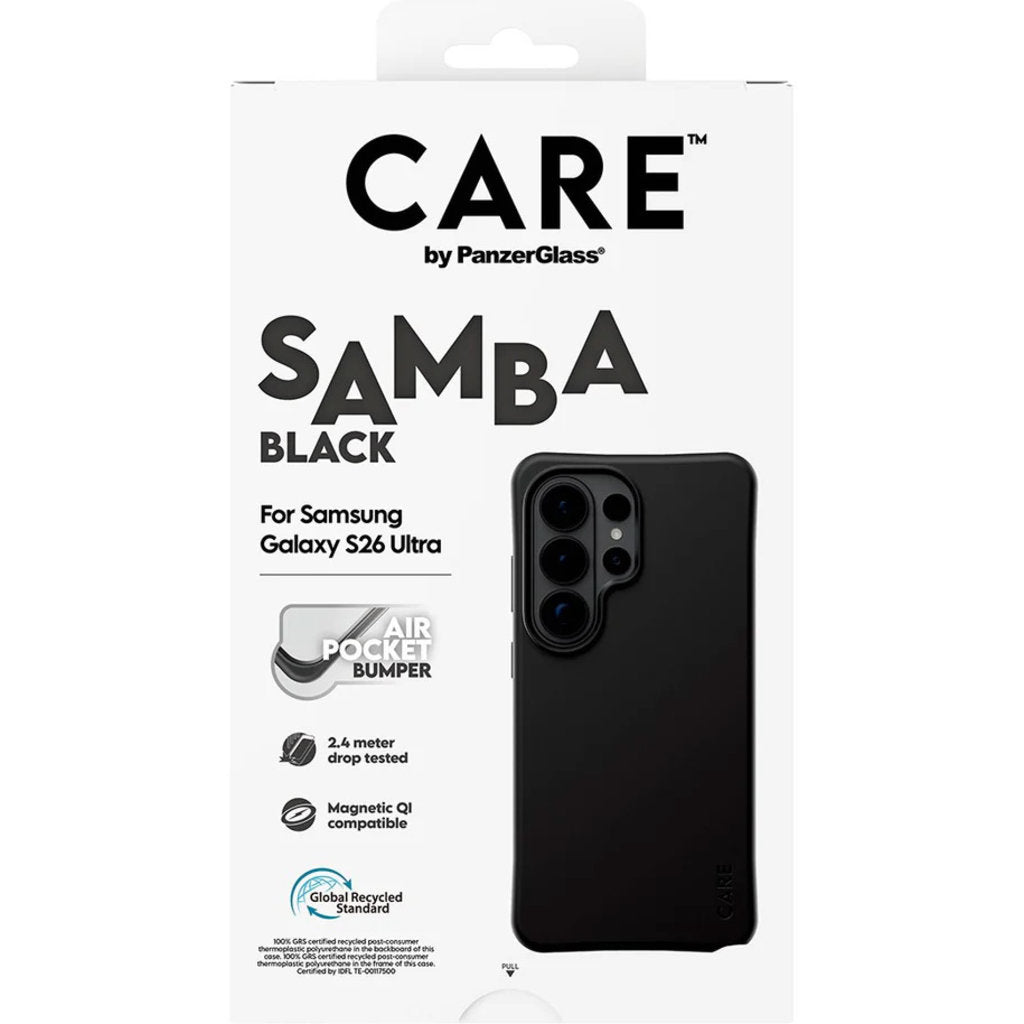 CARE by PanzerGlass Samba Case Black w. Qi Samsung Galaxy S26 Ultra