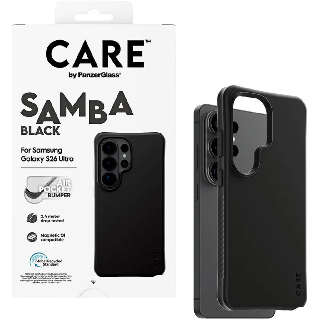 CARE by PanzerGlass Samba Case Black w. Qi Samsung Galaxy S26 Ultra