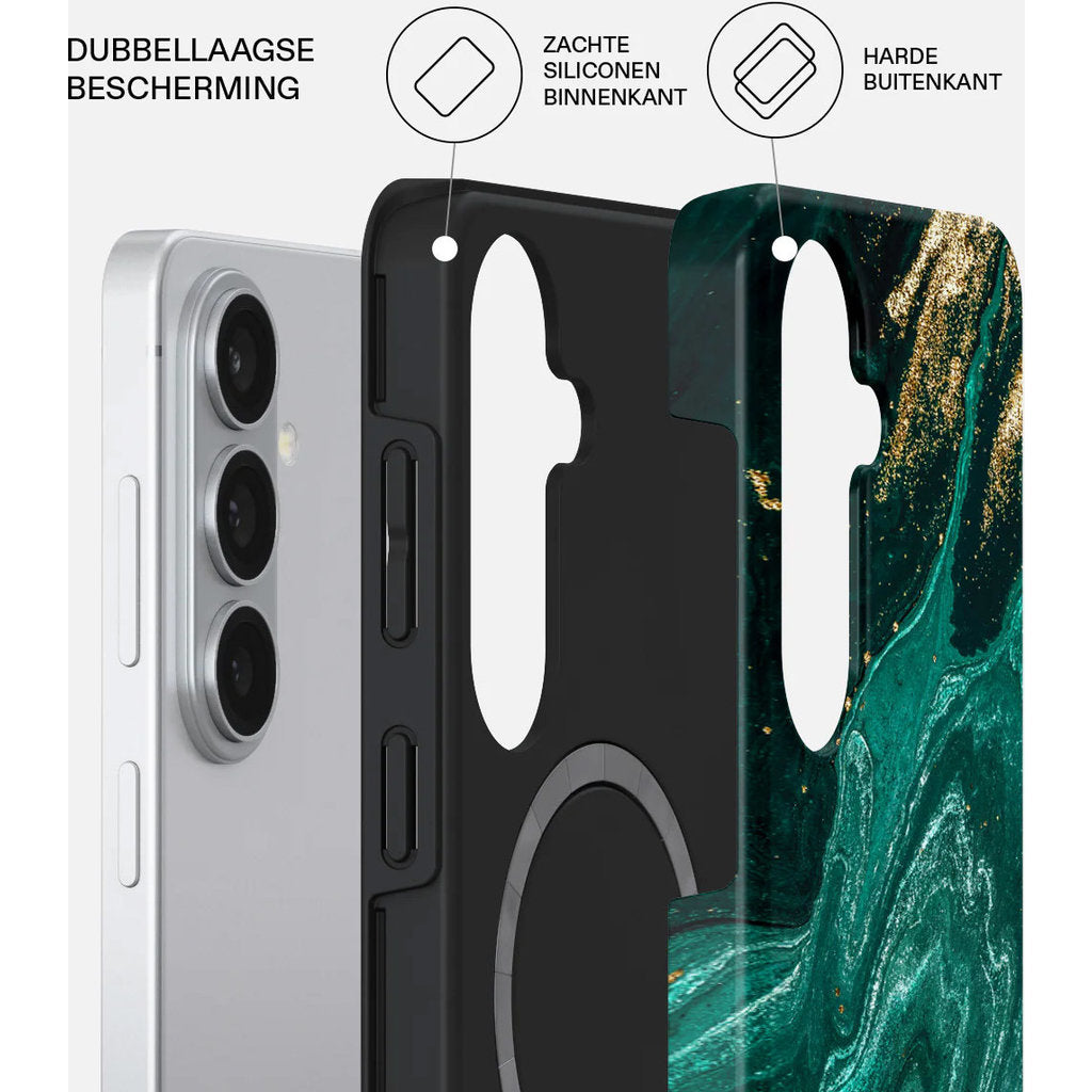 Burga Tough MagSafe Samsung Galaxy S26 – Emerald Pool