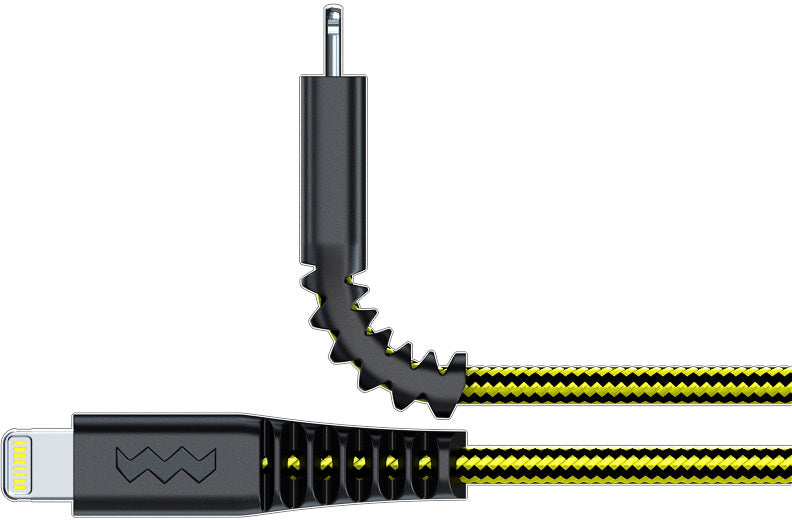 SoSkild Charging Cable Ultimate USB-A to Lightning 1.5m Black/Yellow