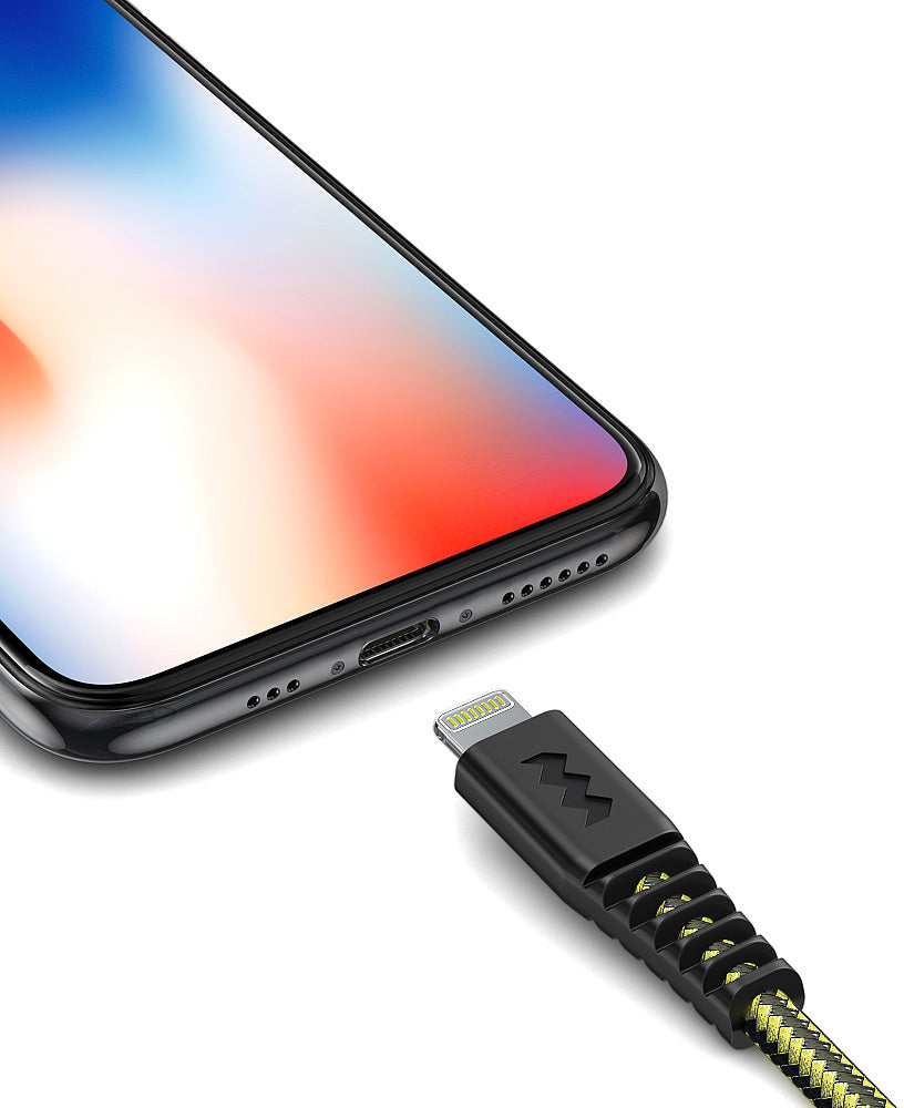 SoSkild Charging Cable Ultimate USB-A to Lightning 1.5m Black/Yellow