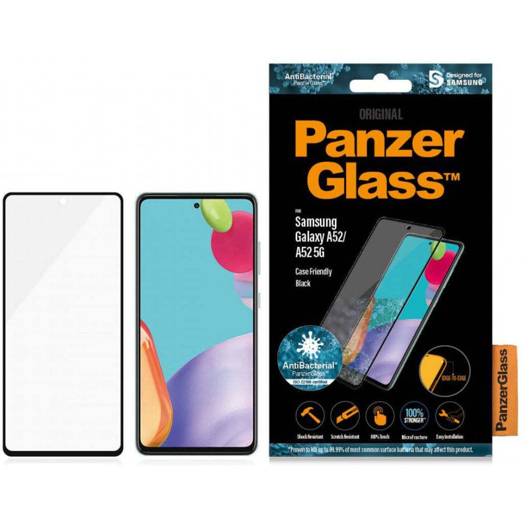 PanzerGlass Samsung Galaxy A52 4G/5G/A52s/A53 (2022) Black CF Super + Glas
