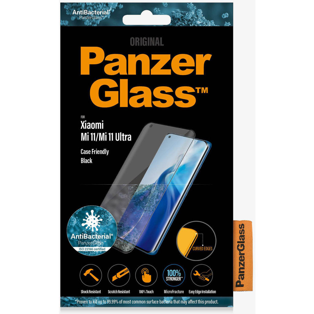 PanzerGlass Xiaomi Mi 11/Mi 11 Ultra Black CF Super+ Glass AB
