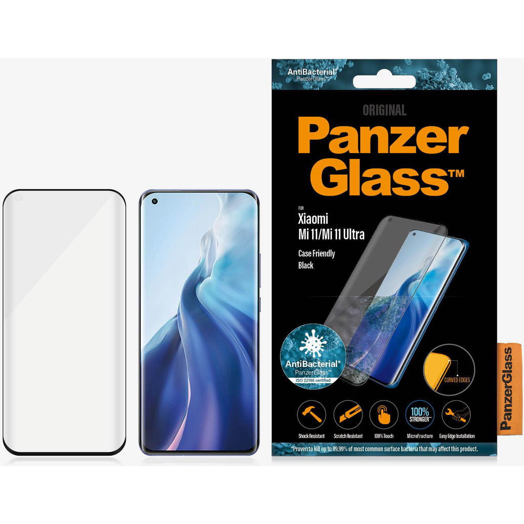 PanzerGlass Xiaomi Mi 11/Mi 11 Ultra Black CF Super+ Glass AB