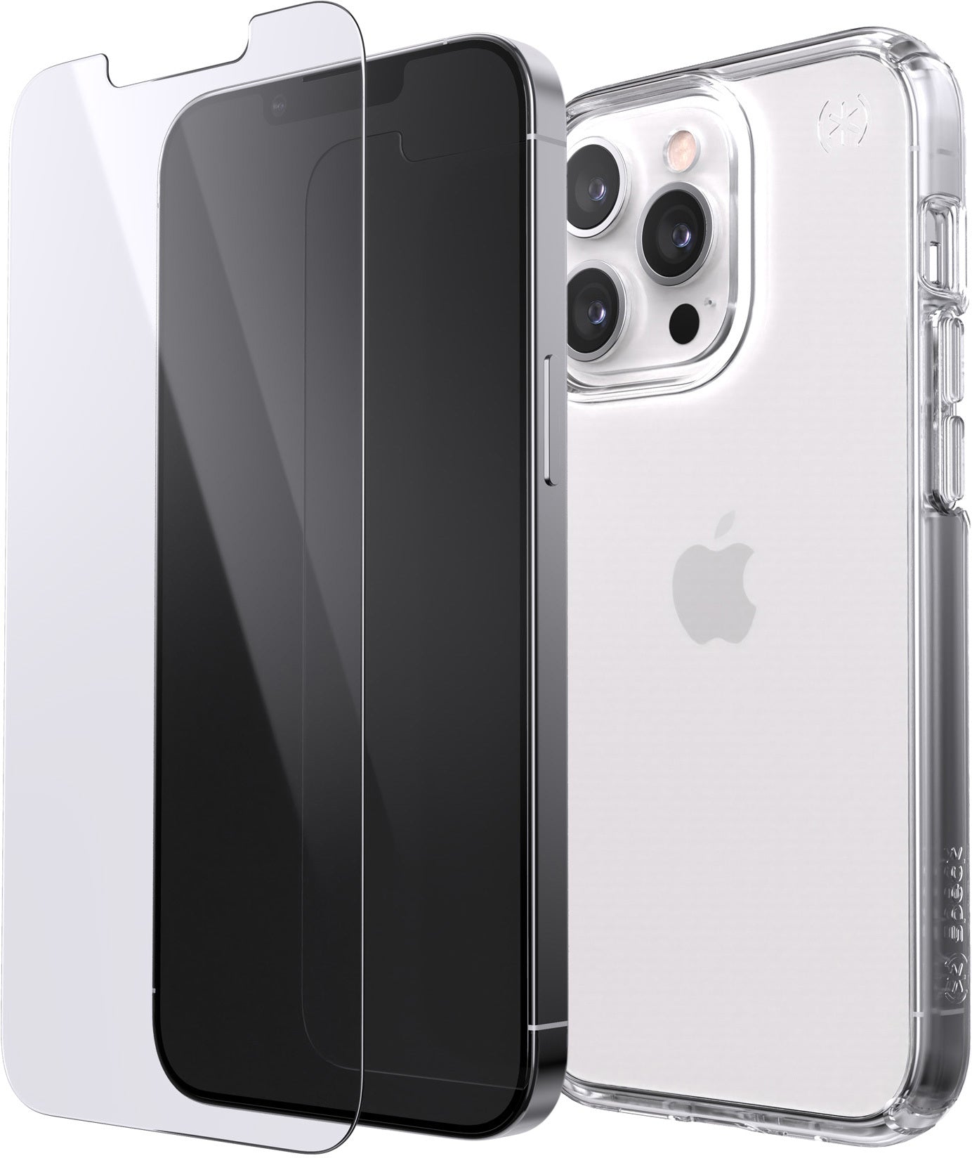 Speck Presidio Perfect Clear + Shieldview Bundle Apple iPhone 13 Pro - with Microban