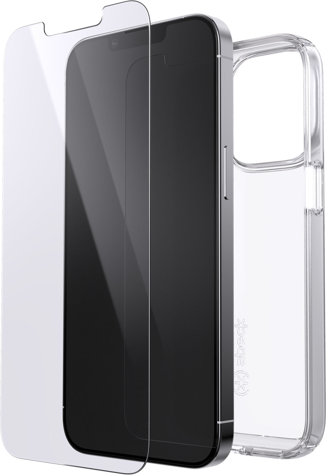 Speck Presidio Gemshell Clear + Shieldview Bundle Apple iPhone 13 Pro - with Microban