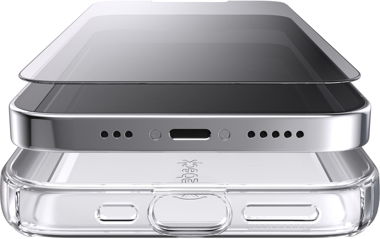 Speck Presidio Gemshell Clear + Shieldview Bundle Apple iPhone 13 Pro - with Microban