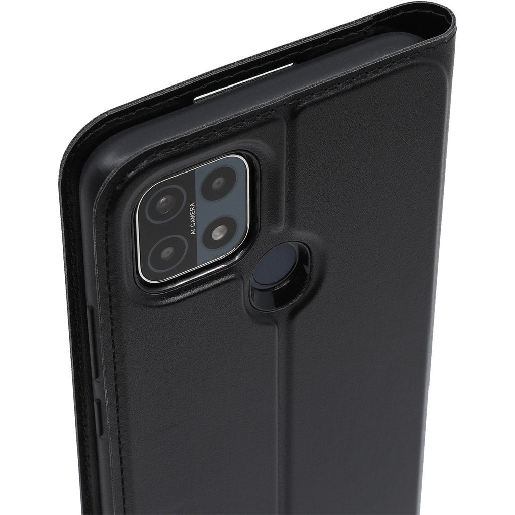 OPPO A15 Wallet Case Black