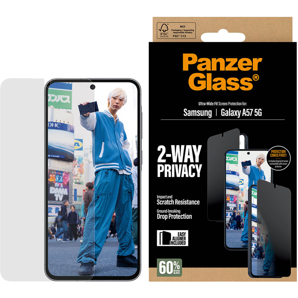 PanzerGlass Samsung Galaxy A57 5G - Ultra-Wide Fit Privacy Glass