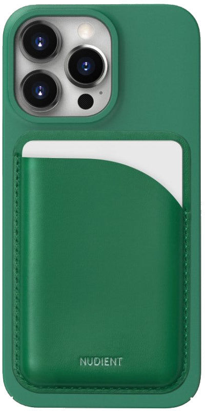 Nudient Card Holder 2022 Leather Emerald Green