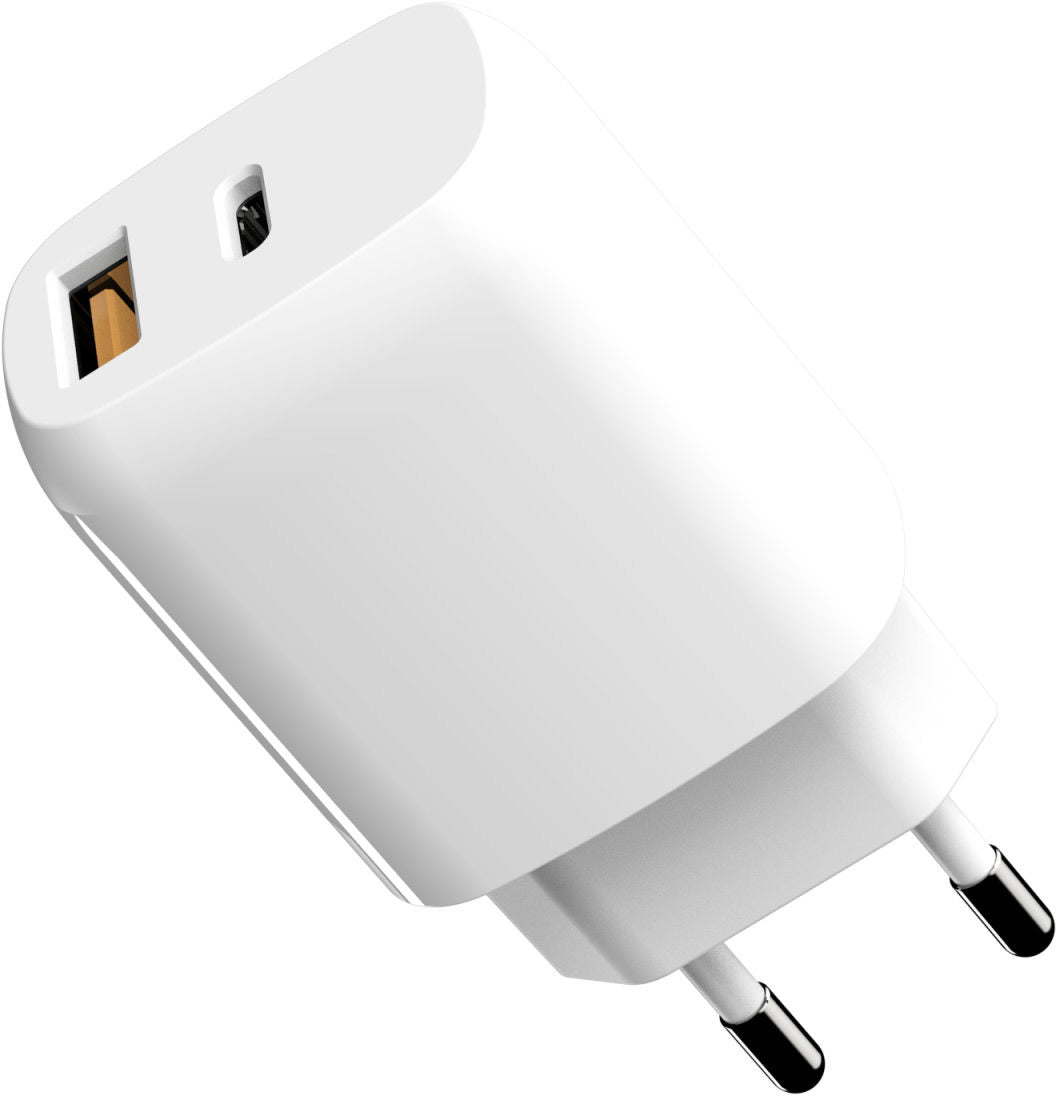 Chargeur mural 4SMarts DoublePort PD 30W avec chargeur rapide Blanc
