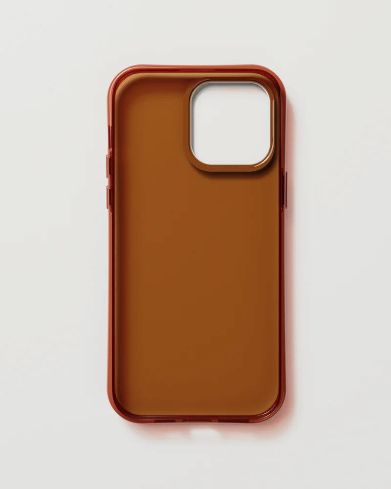 Nudient Coque Fine Apple iPhone 14 Pro Max Transparent Marron