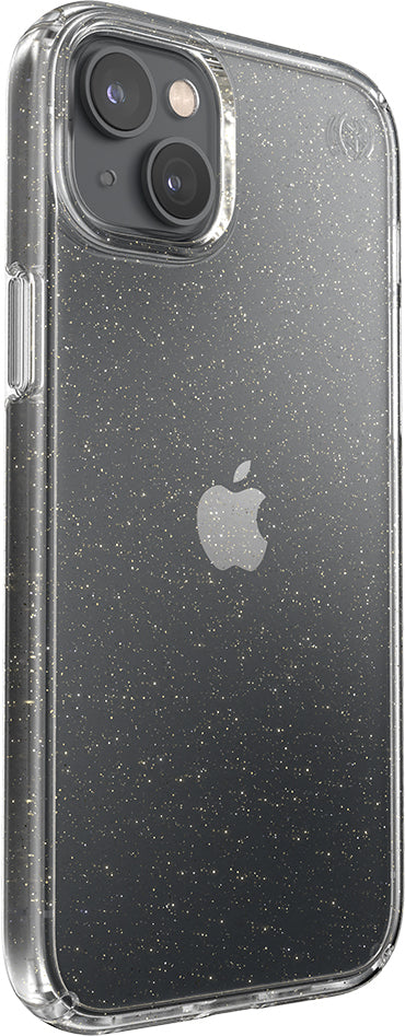 Speck Presidio Perfect Clear Glitter Apple iPhone 14 Plus/15 Plus Clear / Gold Glitter - with Microban
