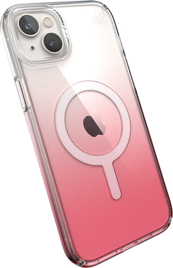 Speck Presidio Perfect Clear Ombre + MS Apple iPhone 14 Plus/15 Plus Vintage Rose - with Microban