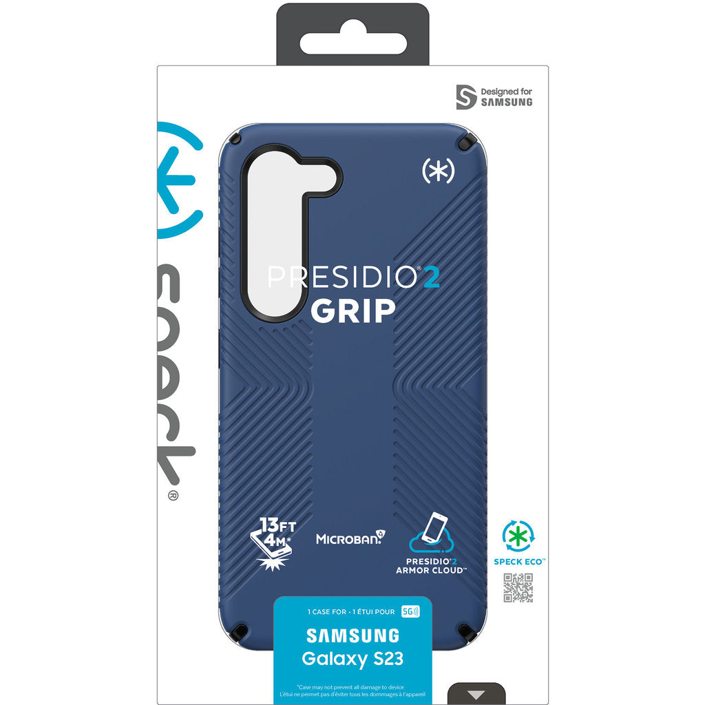 Speck Presidio2 Grip Samsung Galaxy S23 Coastal Blue - with Microban