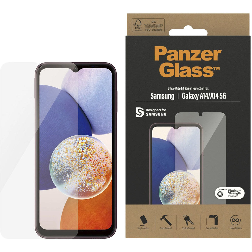 PanzerGlass Samsung Galaxy A14 4G/5G (2023) UWF Glass AB with EasyAligner