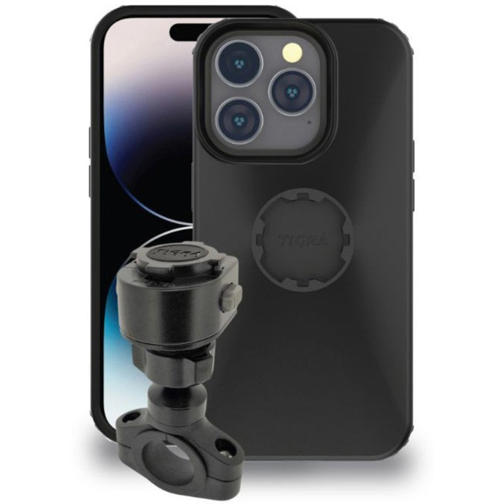 Tigra FitClic MountCase 2 Motorrad-Kit Apple iPhone 15 Pro/14 Pro