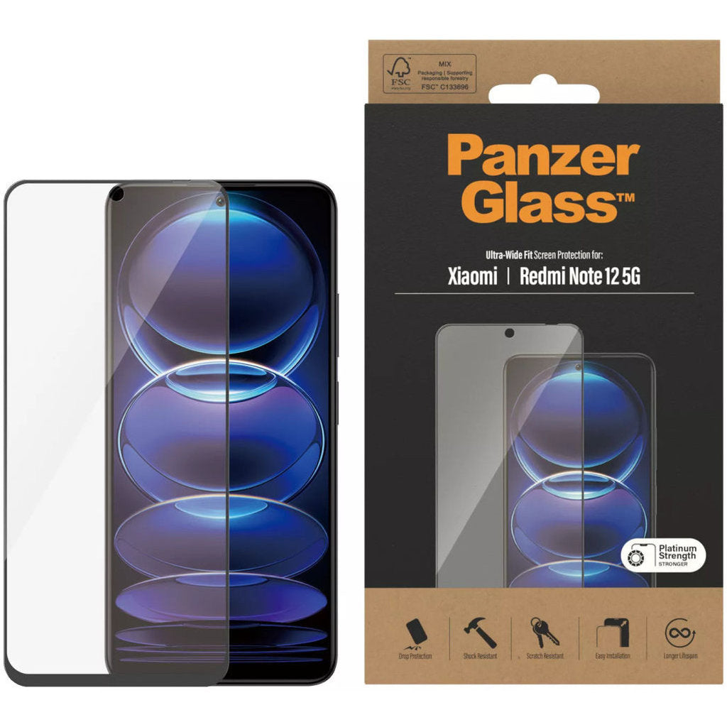 PanzerGlass Xiaomi Redmi Note 12 5G Ultra-Wide Fit