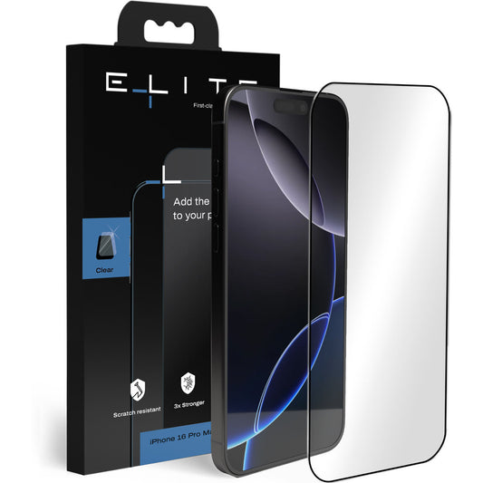 Elite Screenprotector Glass Clear for  iPhone 16 Pro Max