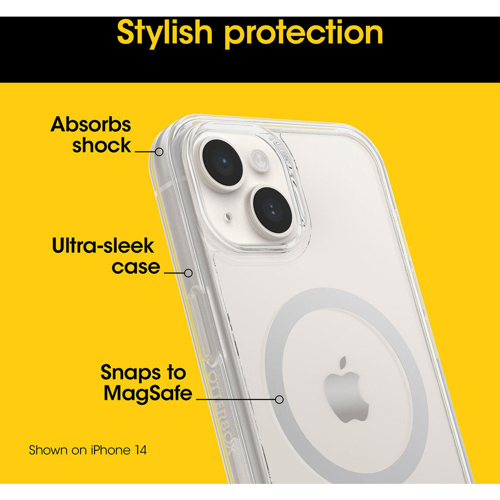Coque OtterBox Symmetry MagSafe Apple iPhone 15 Pro transparente