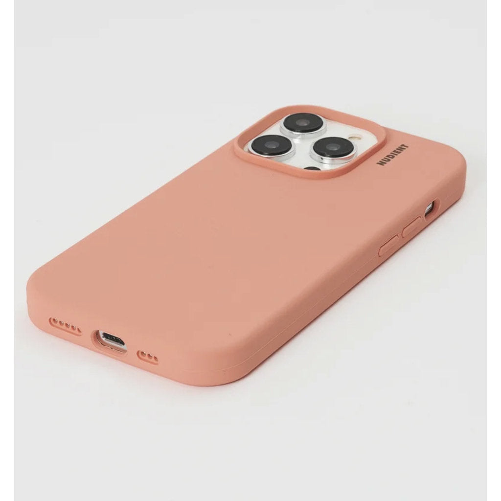 Coque Nudient Base Case iPhone 14 Pro Orange Pêche