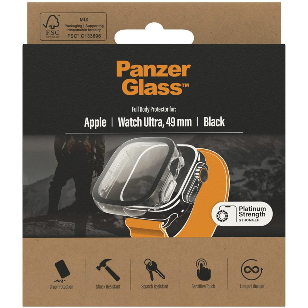 PanzerGlass Full Body Apple Watch Ultra 49 mm - Noir
