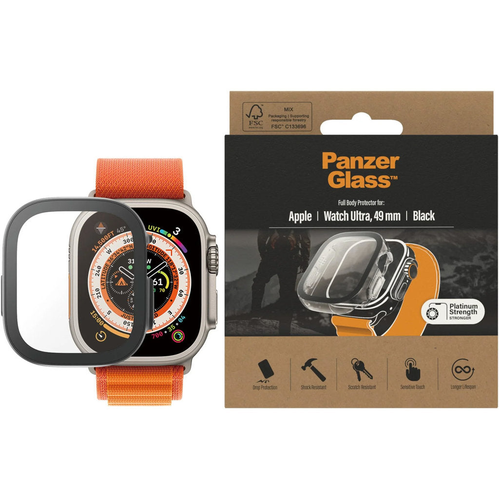 PanzerGlass Full Body Apple Watch Ultra 49 mm - Noir