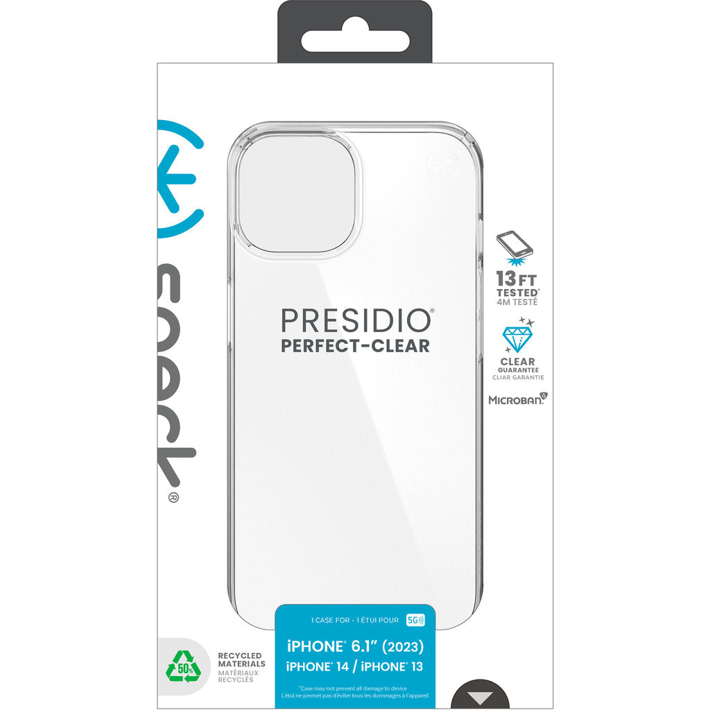 Speck Presidio Perfect Clear Apple iPhone 17./16./15./14./13. Clear - mit Microban
