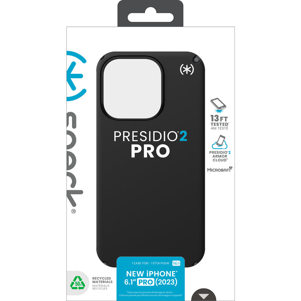 Speck Presidio2 Pro Apple iPhone 15 Pro Black -  with Microban