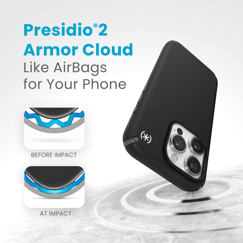 Speck Presidio2 Pro Apple iPhone 15 Pro Black -  with Microban