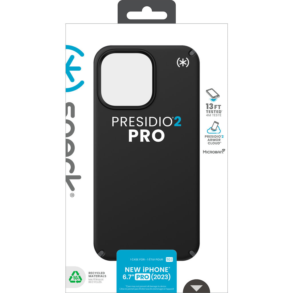 Speck Presidio2 Pro Apple iPhone 15 Pro Max Schwarz - mit Microban