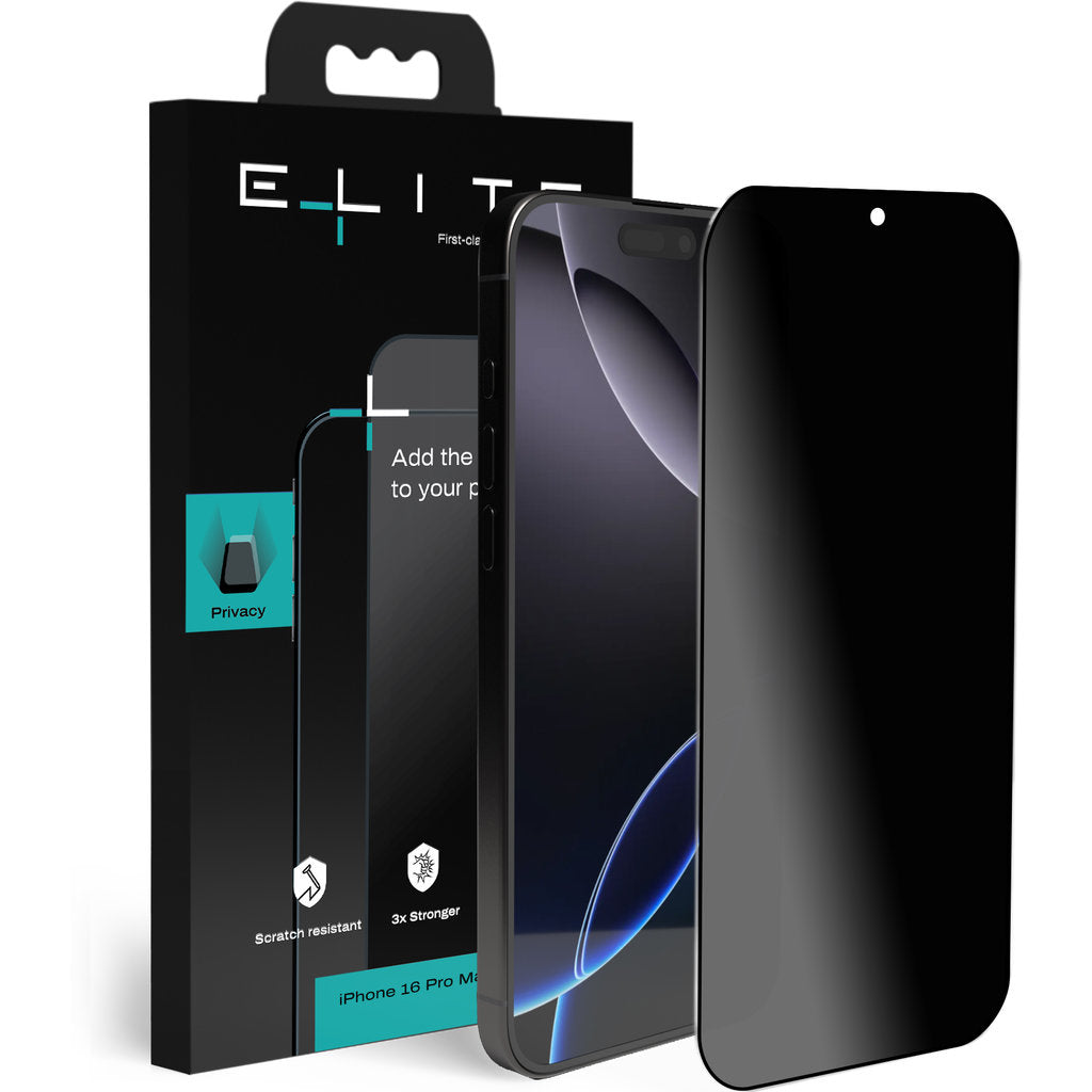 Elite  Screenprotector Glass Privacy for iPhone 16 Pro Max
