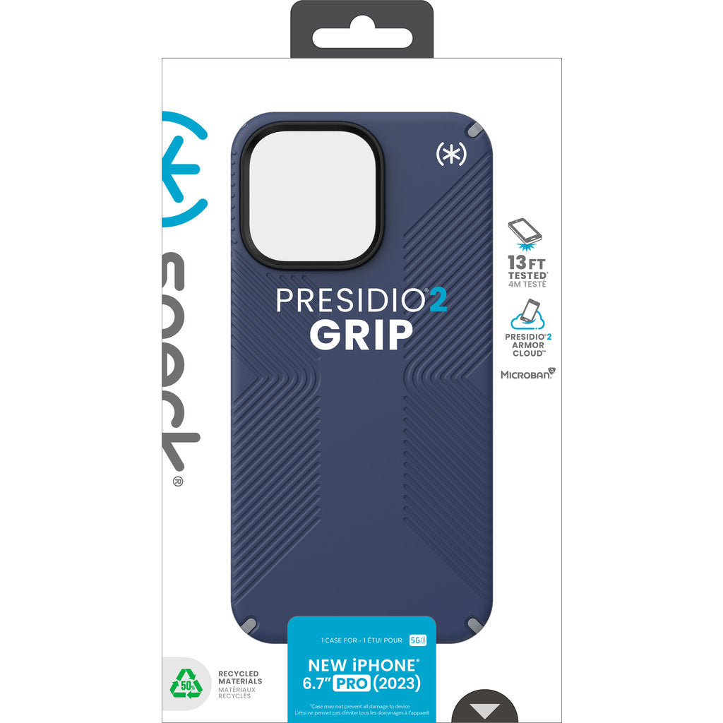 Speck Presidio2 Grip Apple iPhone 15 Pro Max Coastal Blue - mit Microban