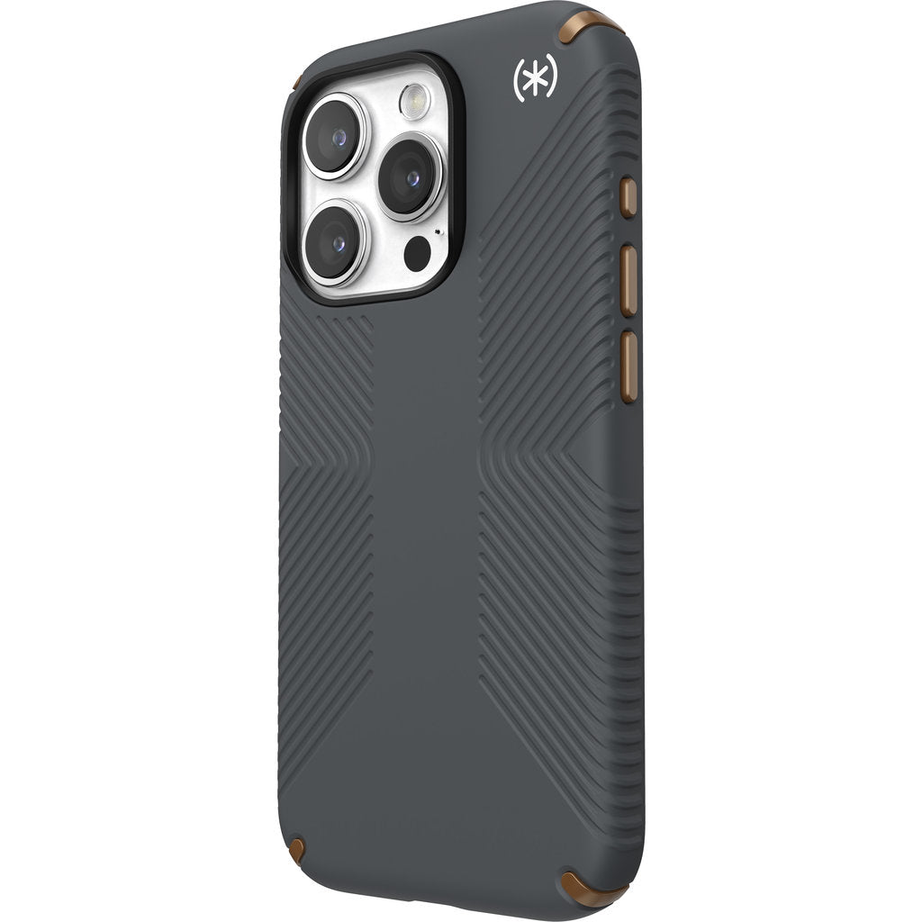 Speck Presidio2 Grip Apple iPhone 15 Pro Charcoal Grey – mit Microban