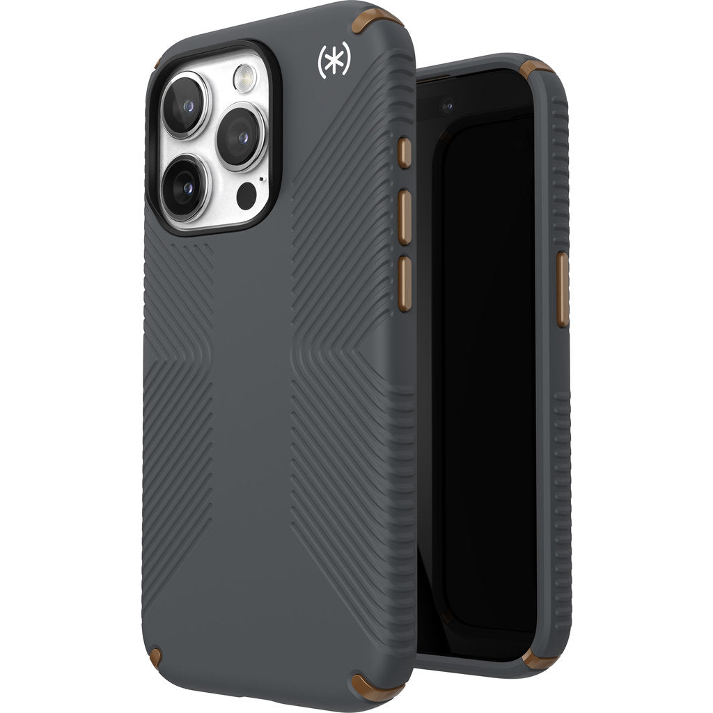 Speck Presidio2 Grip Apple iPhone 15 Pro Charcoal Grey – mit Microban