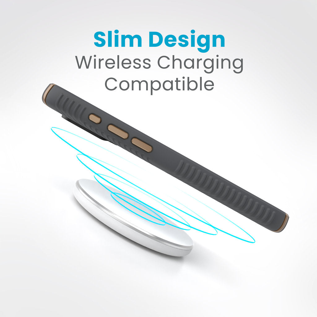 Speck Presidio2 Grip Apple iPhone 15 Pro Charcoal Grey – mit Microban
