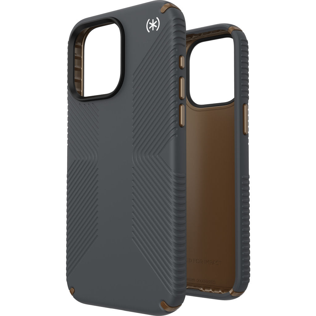 Speck Presidio2 Grip Apple iPhone 15 Pro Max Charcoal Grey -  with Microban