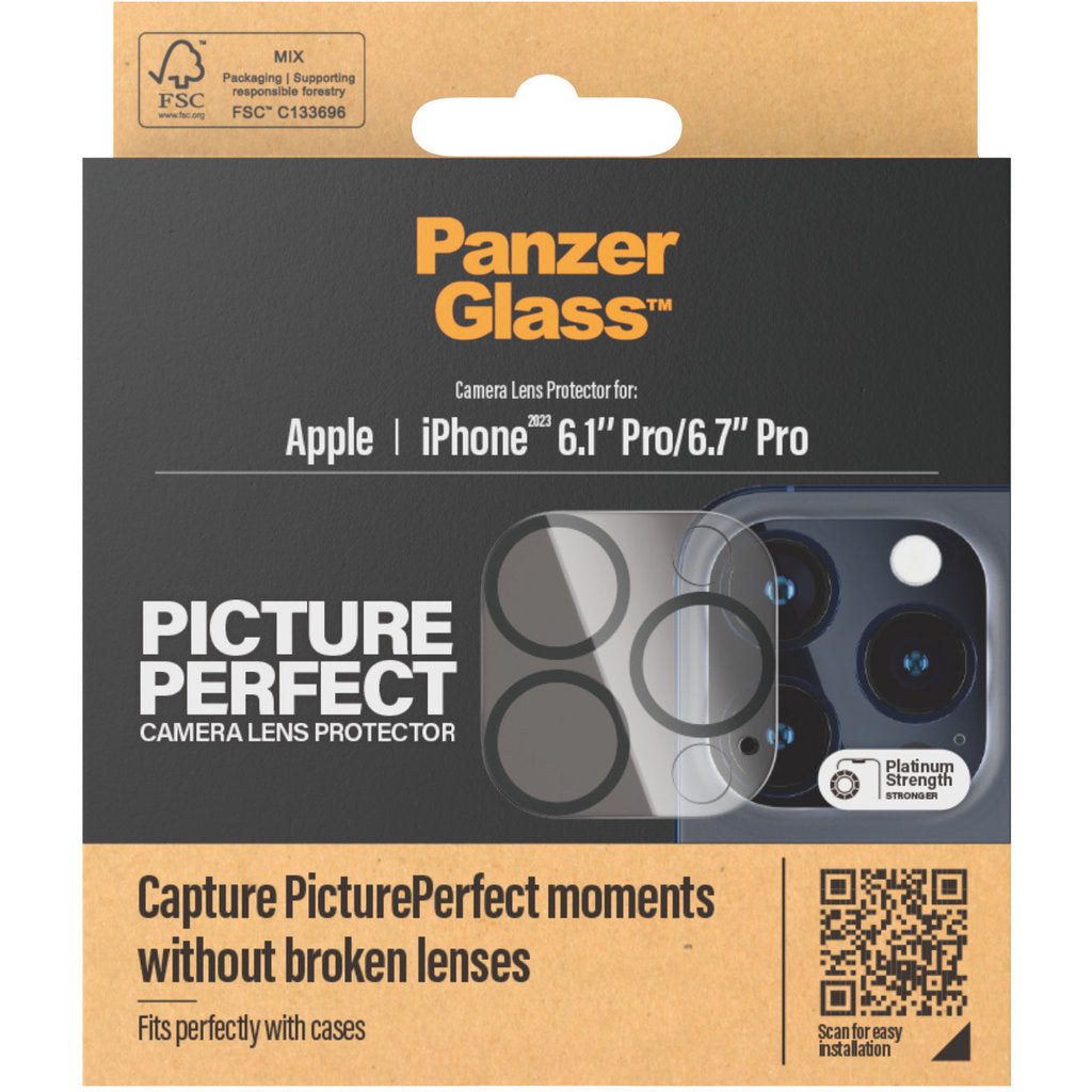 PanzerGlass Picture Perfect Plate iPhone 15 Pro/15 Pro Max - Black