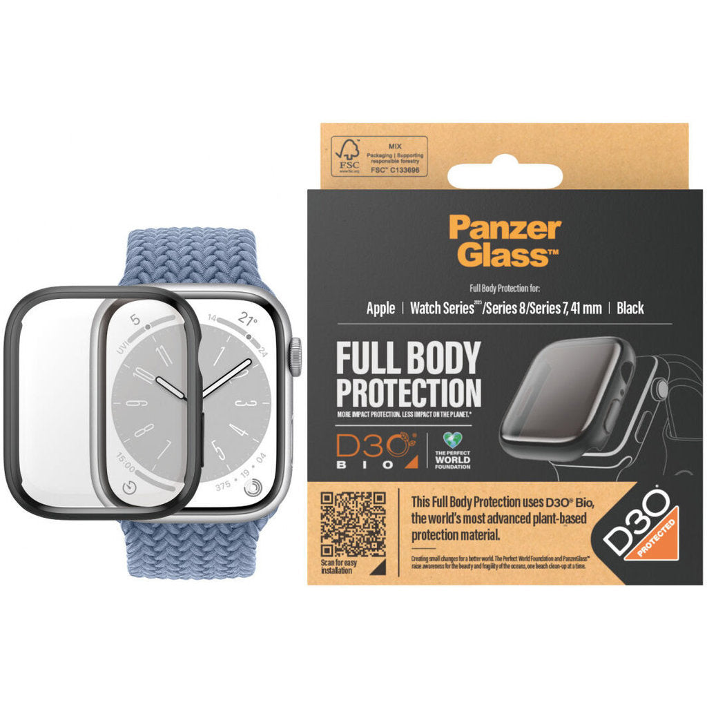 PanzerGlass Full Body Apple Watch 2023/8/7 41 mm - Black with D3O
