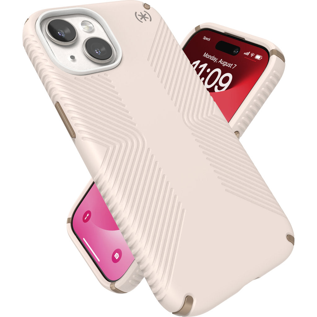 Speck Presidio2 Grip Apple iPhone 17e/16e/15/14/13 Bleached Bone -  with Microban